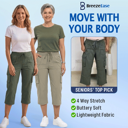 BUY 1 GET 1 FREE ✨ BreezeEase™ Lightweight Cargo Capri Pants