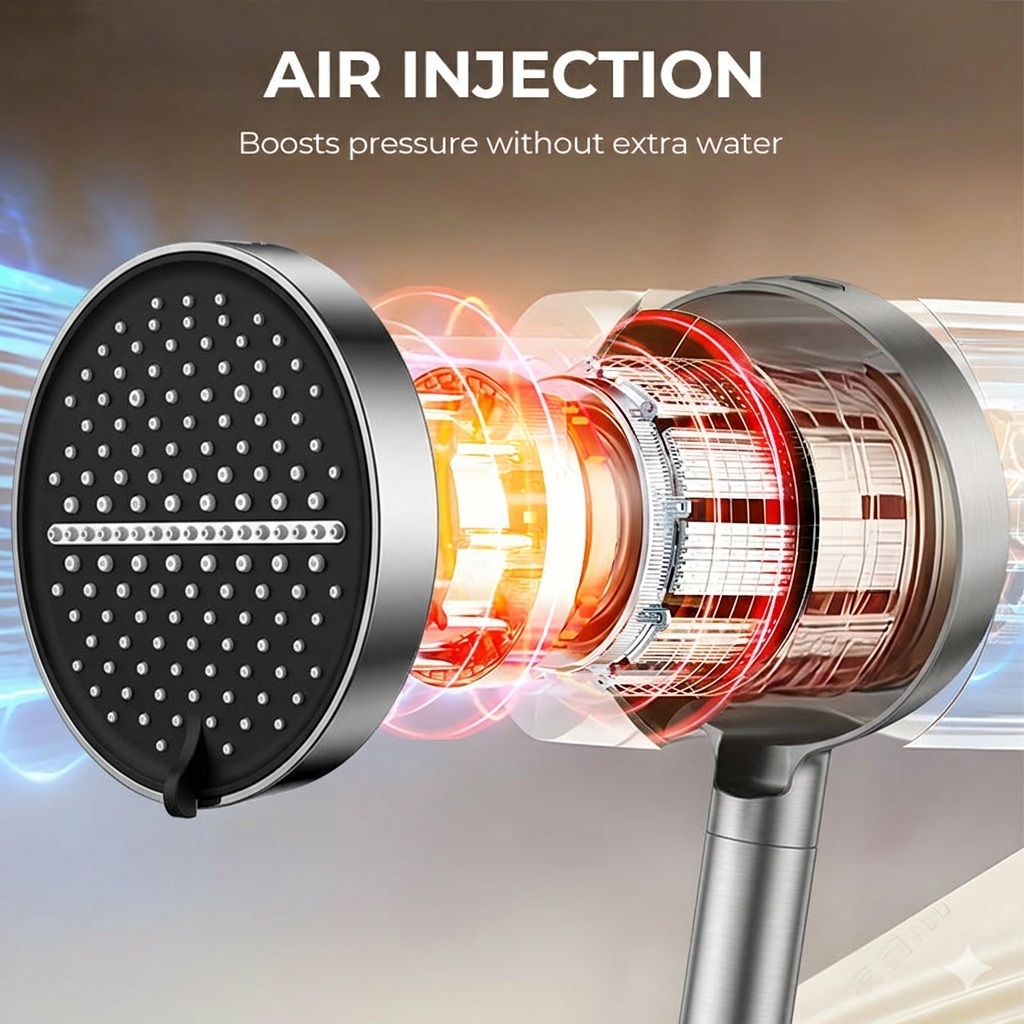 🔥 LAST DAY SALE 50% OFF 🔥 AQUALUX™ High-Pressure 4-Mode Handheld Shower Head