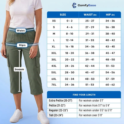 BreezeEase™ Lightweight Cargo Capri Pants
