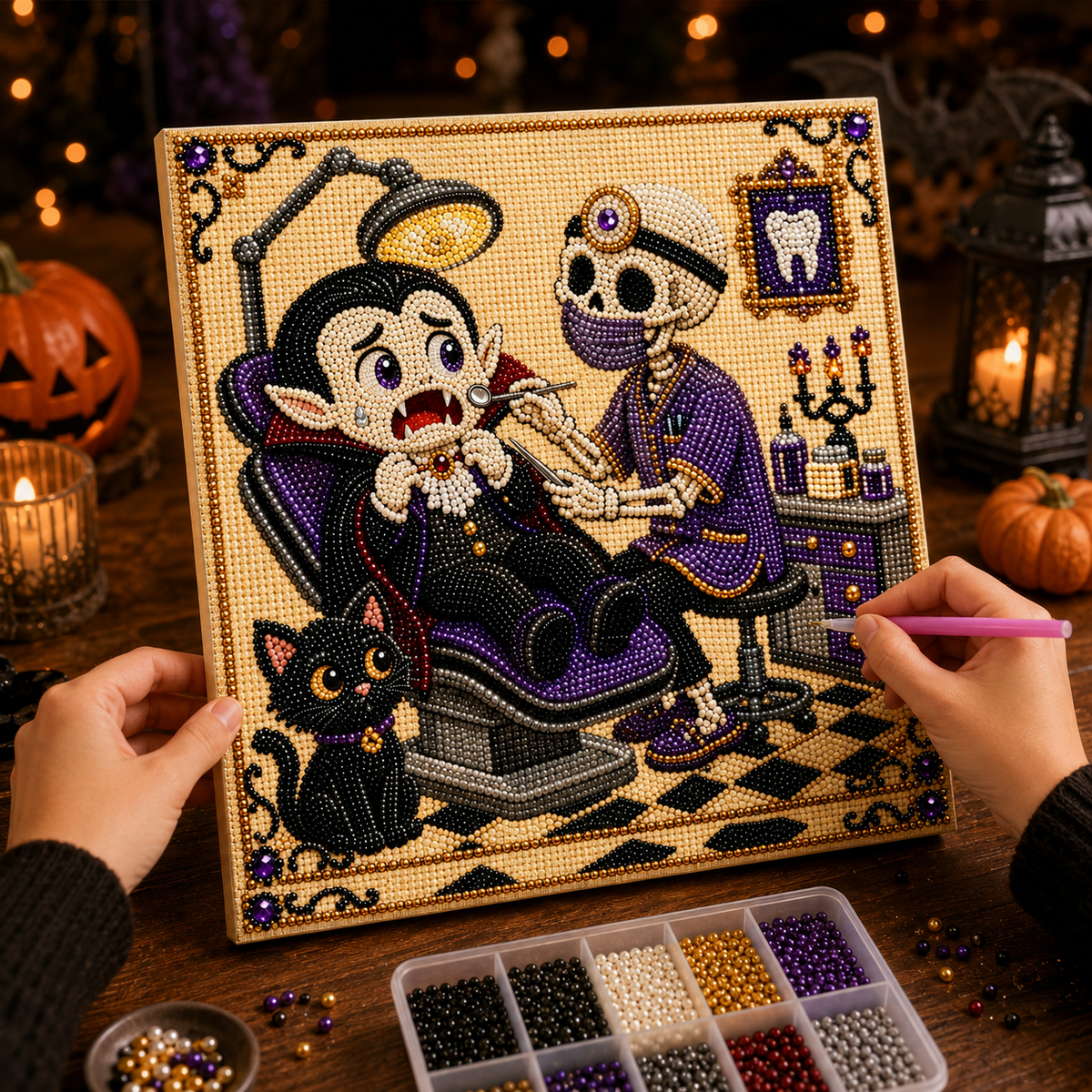 HOLIDAY SALE - 50% OFF 🎄 Halloween DIY Pearl Painting Art Gift