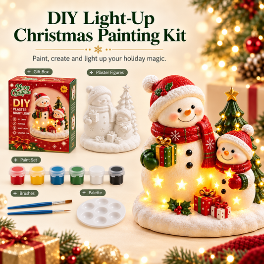 HOLIDAY SALE - 50% OFF 🎄 DIY Light‑Up Christmas Tree Painting Kit
