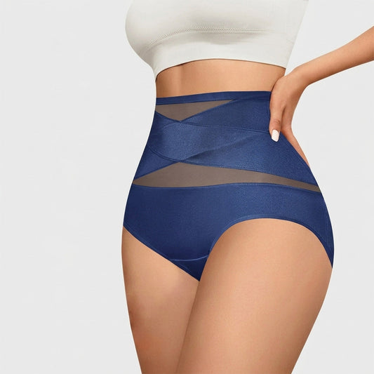 High-Waist Mesh Cooling Tummy Control Seamless Shaping Panties