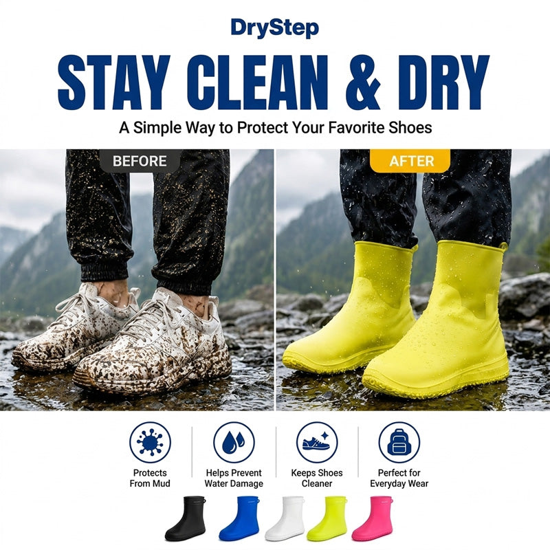 💦 SUMMER SALE 70% OFF 💦 DryStep™  Reusable Waterproof Silicone Shoe Covers