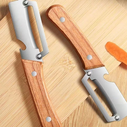 🚨 Today Only ⚡ Buy 1 Get 1 FREE 🎁 Kitchen Multi-Function Stainless Steel Thickened Fruit Peeler Knife