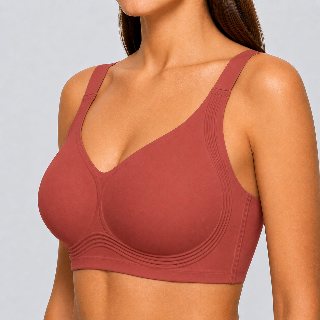 🔥LAST DAY SALE 70% OFF - BUY 1 GET 1 FREE🔥 - Super Firming Wirefree Bra – Full Coverage Lift & Side Smoothing Comfort Bra for Women