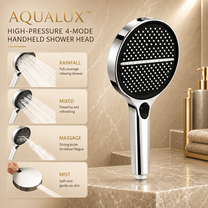 🔥 LAST DAY SALE 50% OFF 🔥 AQUALUX™ High-Pressure 4-Mode Handheld Shower Head