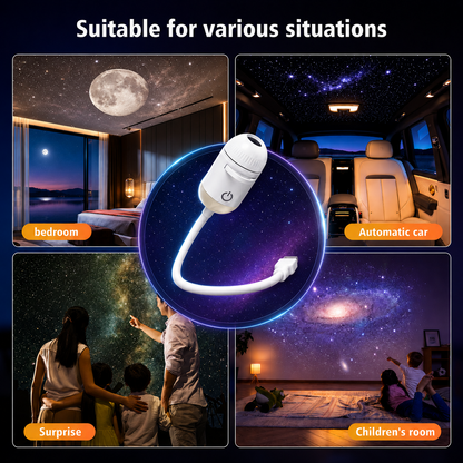 🔥 LAST DAY SALE 50% OFF 🔥 NEXON™ 2-in-1 USB Galaxy Projector Night Light