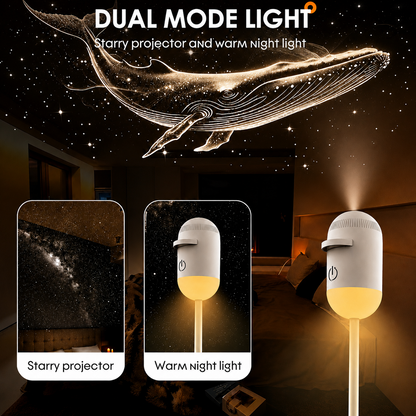 🔥 LAST DAY SALE 50% OFF 🔥 NEXON™ 2-in-1 USB Galaxy Projector Night Light