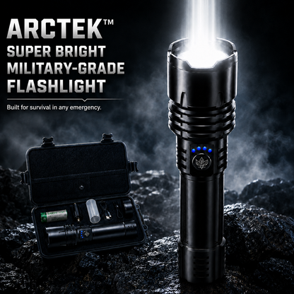 🔥 LAST DAY SALE 50% OFF 🔥 ARCTEK™ Super Bright Military-Grade Flashlight