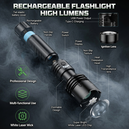 🔥 LAST DAY SALE 50% OFF 🔥 ARCTEK™ Super Bright Military-Grade Flashlight