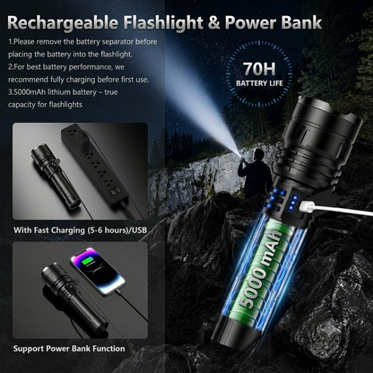 🔥 LAST DAY SALE 50% OFF 🔥 ARCTEK™ Super Bright Military-Grade Flashlight