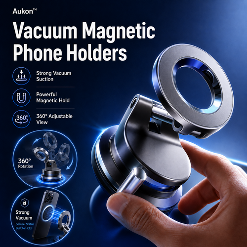 🔥 LAST DAY SALE 50% OFF 🔥 AUKON™ ProLock Vacuum Magnetic Phone Holder