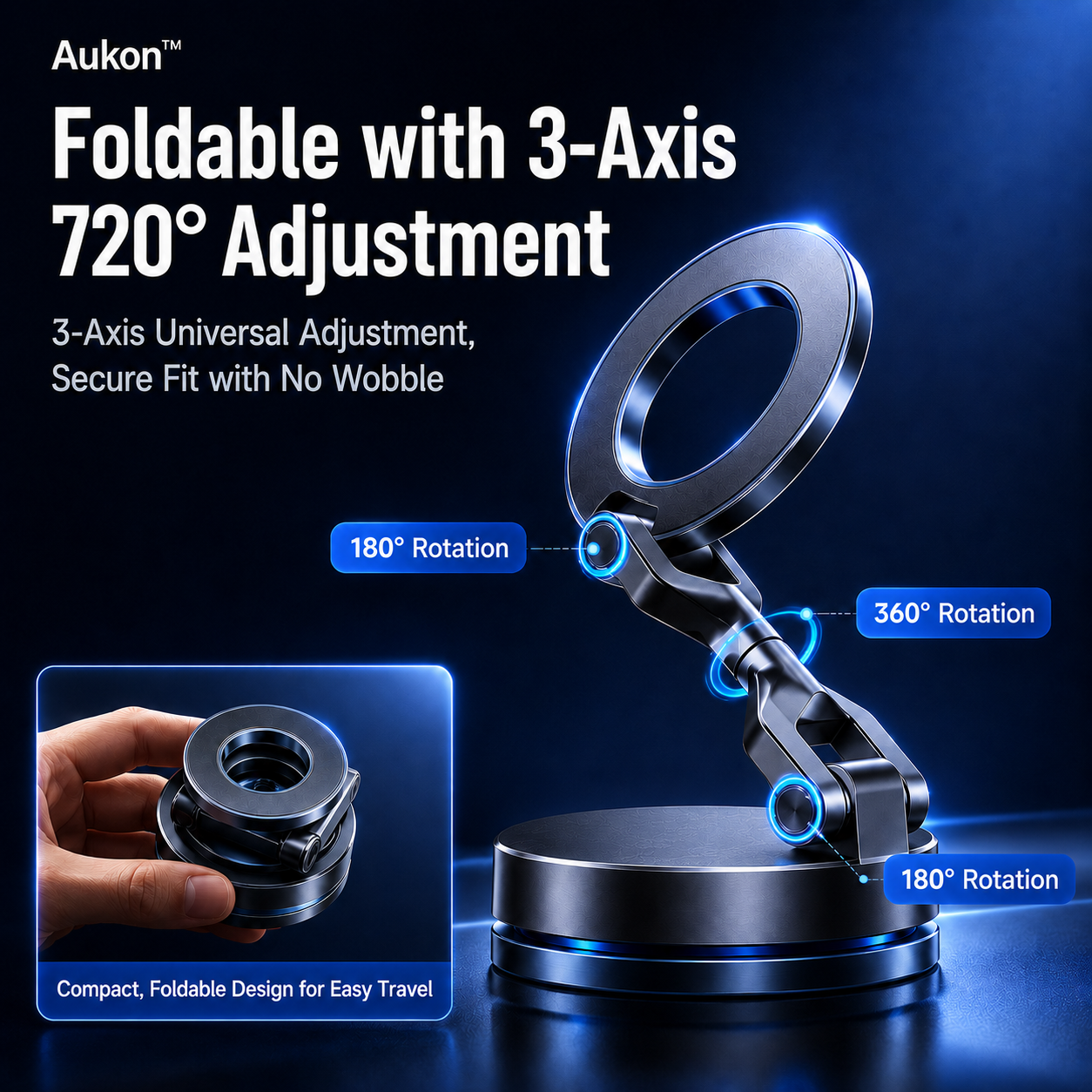 🔥 LAST DAY SALE 50% OFF 🔥 AUKON™ ProLock Vacuum Magnetic Phone Holder