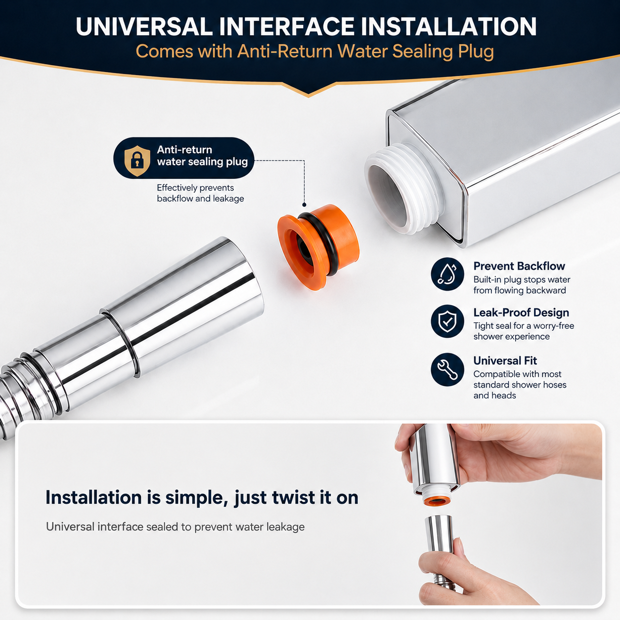 🔥 LAST DAY SALE 50% OFF 🔥 AQUALUX™ High-Pressure 4-Mode Handheld Shower Head