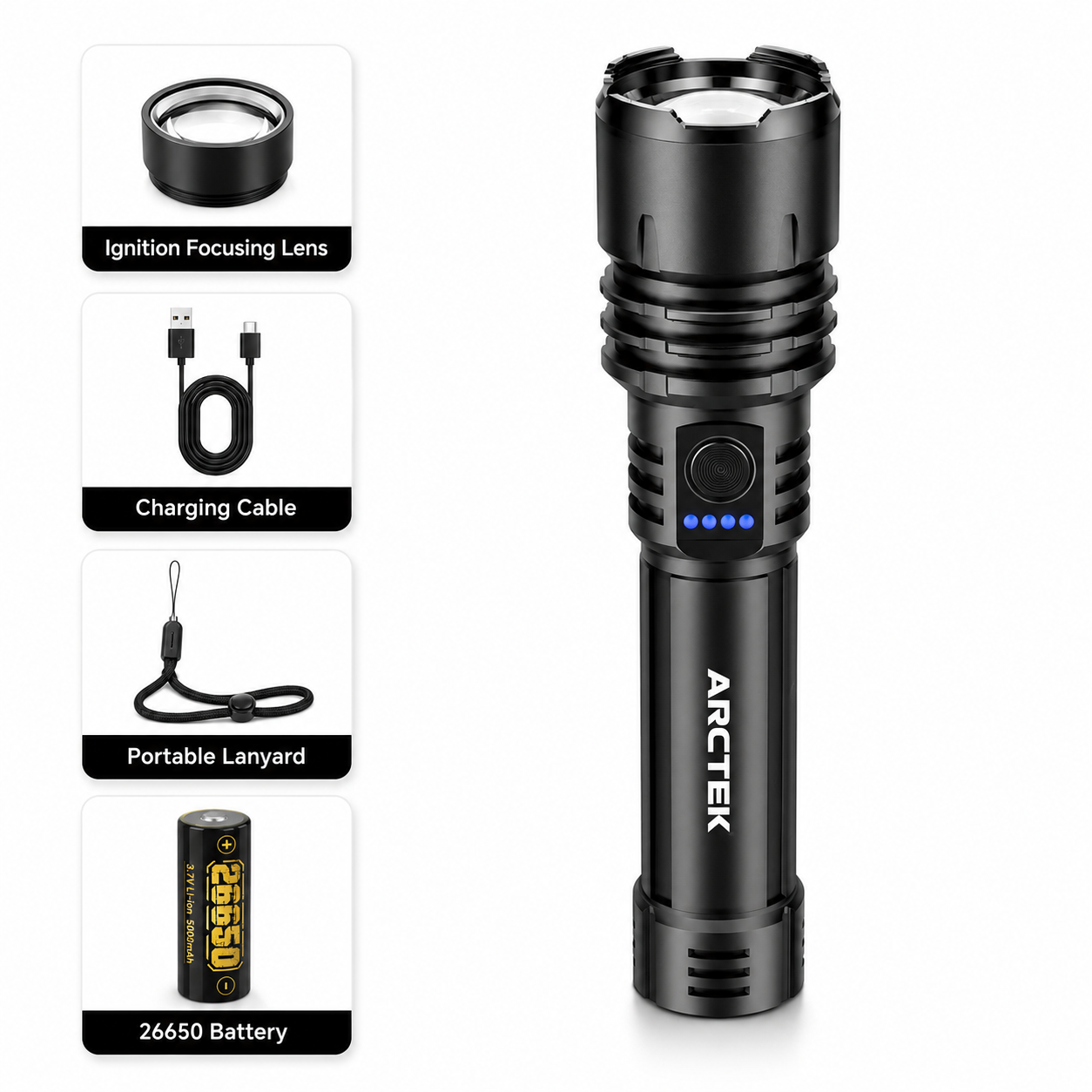 🔥 LAST DAY SALE 50% OFF 🔥 ARCTEK™ Super Bright Military-Grade Flashlight