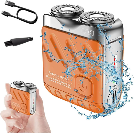 🔥 Limited Offer 50% OFF 🔥 Vortex™ Mini Dual Blade Shaver – Travel Men’s Razor