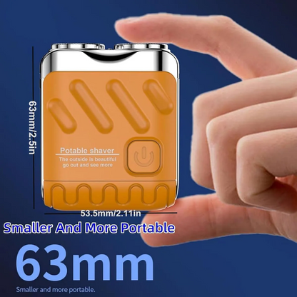 🔥 Limited Offer 50% OFF 🔥 Vortex™ Mini Dual Blade Shaver – Travel Men’s Razor