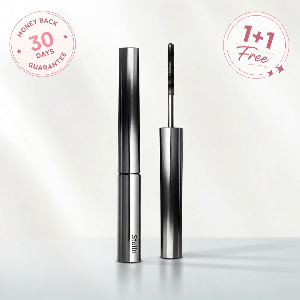Stelin™ 🥇 Precision Metal Wand Mascara – All-Day Curl, Length & Smudge-Proof Volume