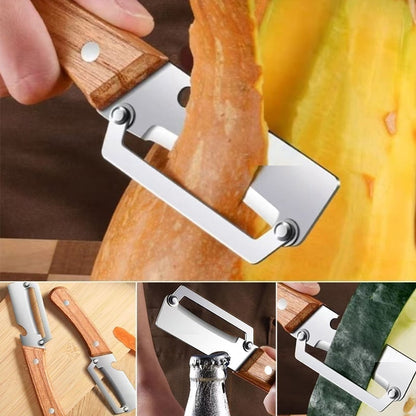 🚨 Today Only ⚡ Buy 1 Get 1 FREE 🎁 Kitchen Multi-Function Stainless Steel Thickened Fruit Peeler Knife
