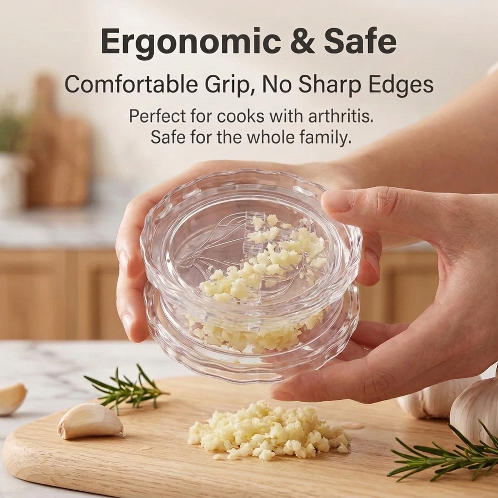 👨‍🍳 BUY 1 GET 1 FREE 🧄 EasyTwist™ Garlic Crusher — Chop Faster. Cook Smarter
