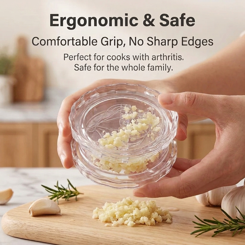 👨‍🍳 BUY 1 GET 1 FREE 🧄 EasyTwist™ Garlic Crusher — Chop Faster. Cook Smarter