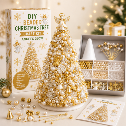 🌟 EARLY CHRISTMAS 49% OFF 🎄 DIY Pearl Beaded Christmas Tree Craft Kit