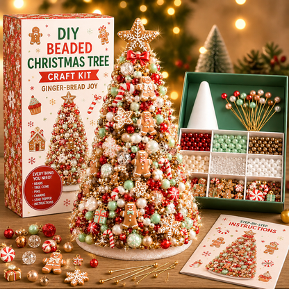 🌟 EARLY CHRISTMAS 49% OFF 🎄 DIY Pearl Beaded Christmas Tree Craft Kit