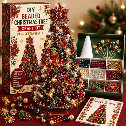 🌟 EARLY CHRISTMAS 49% OFF 🎄 DIY Pearl Beaded Christmas Tree Craft Kit