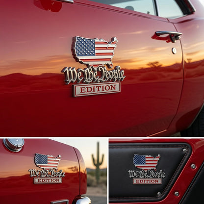 🔥2026 Limited 50% OFF 🔥 We The People Patriot Flag Edition Car Emblem Metal Badge