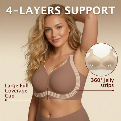 🔥LAST DAY SALE 70% OFF - BUY 1 GET 1 FREE🔥 - Super Firming Wirefree Bra – Full Coverage Lift & Side Smoothing Comfort Bra for Women