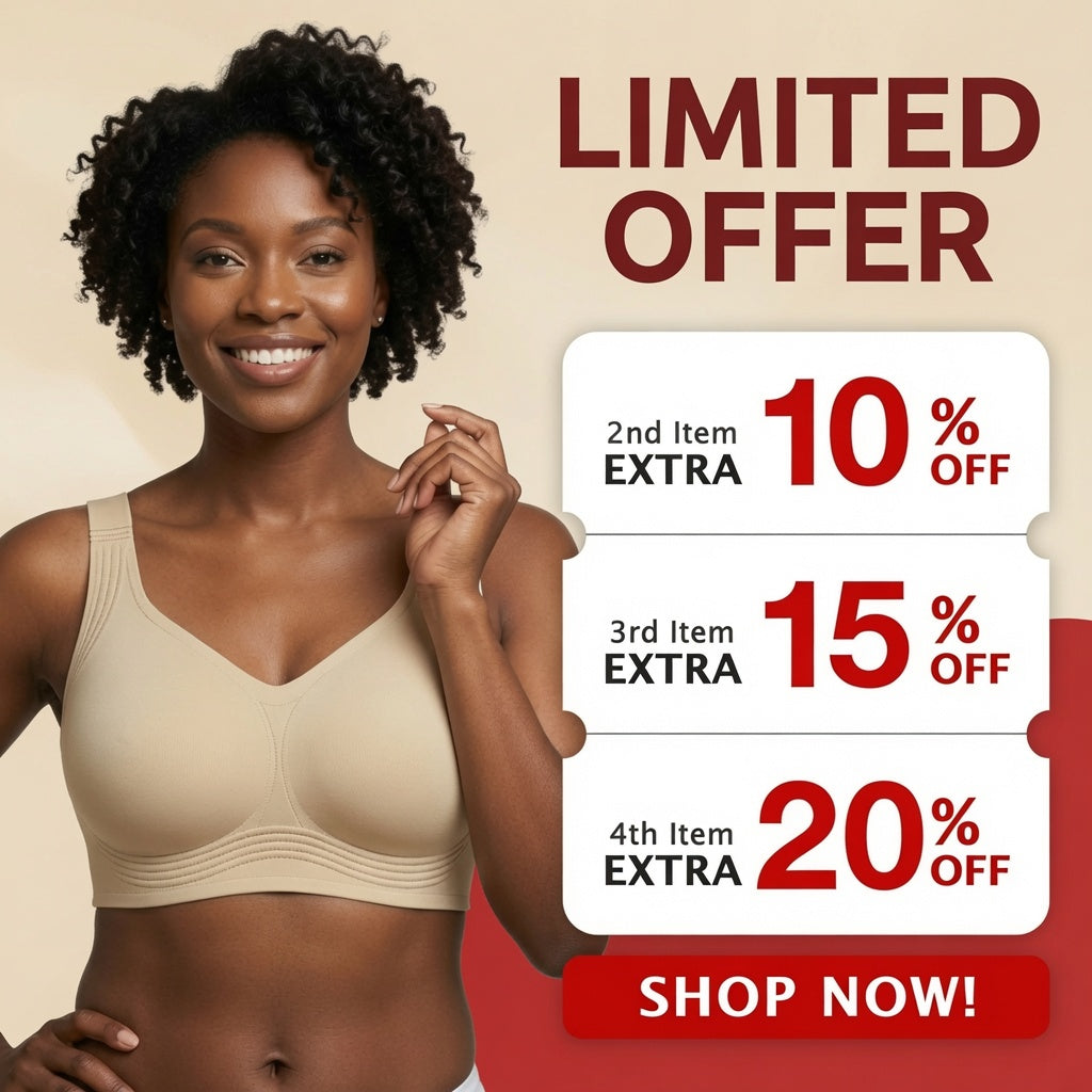🔥LAST DAY SALE 70% OFF - BUY 1 GET 1 FREE🔥 - Super Firming Wirefree Bra – Full Coverage Lift & Side Smoothing Comfort Bra for Women
