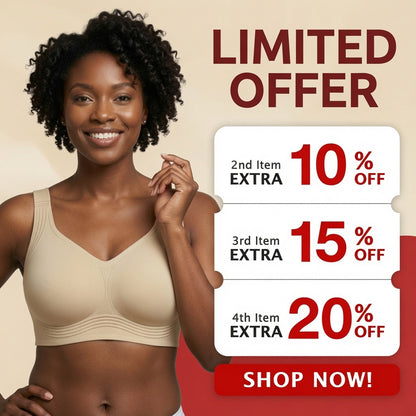 🔥LAST DAY SALE 70% OFF - BUY 1 GET 1 FREE🔥 - Super Firming Wirefree Bra – Full Coverage Lift & Side Smoothing Comfort Bra for Women