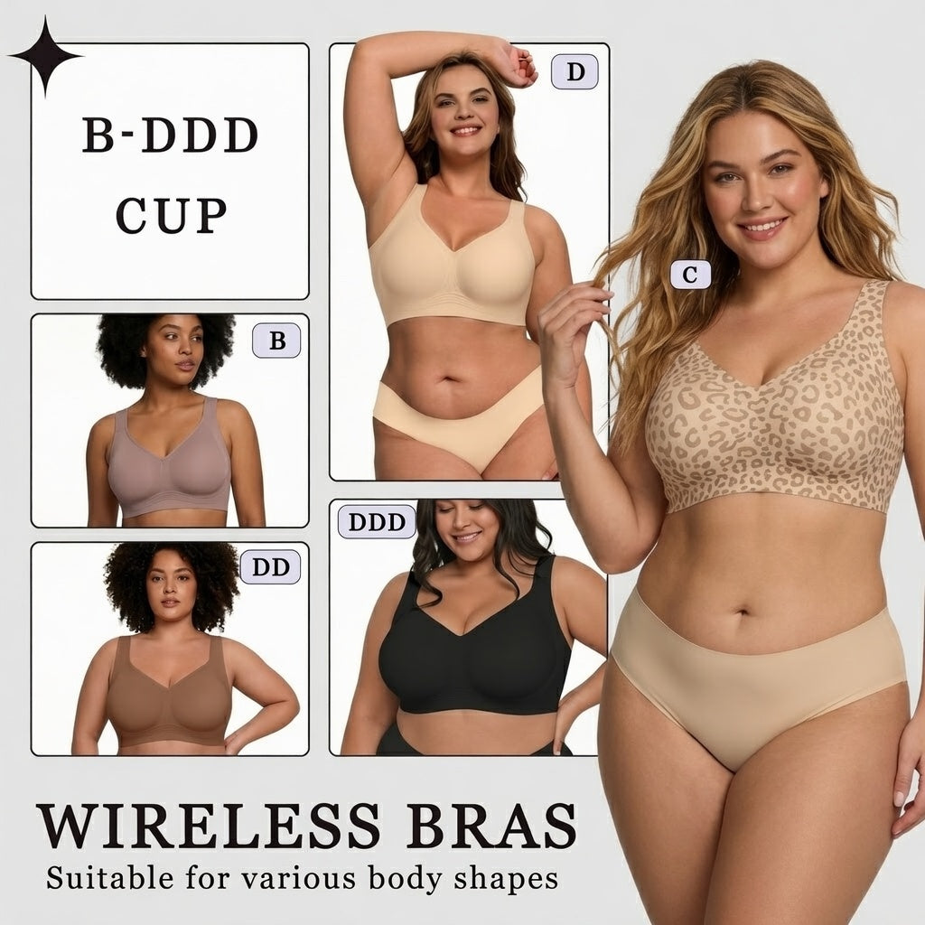🔥LAST DAY SALE 70% OFF - BUY 1 GET 1 FREE🔥 - Super Firming Wirefree Bra – Full Coverage Lift & Side Smoothing Comfort Bra for Women