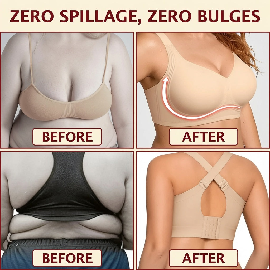 🔥LAST DAY SALE 70% OFF - BUY 1 GET 1 FREE🔥 - Super Firming Wirefree Bra – Full Coverage Lift & Side Smoothing Comfort Bra for Women