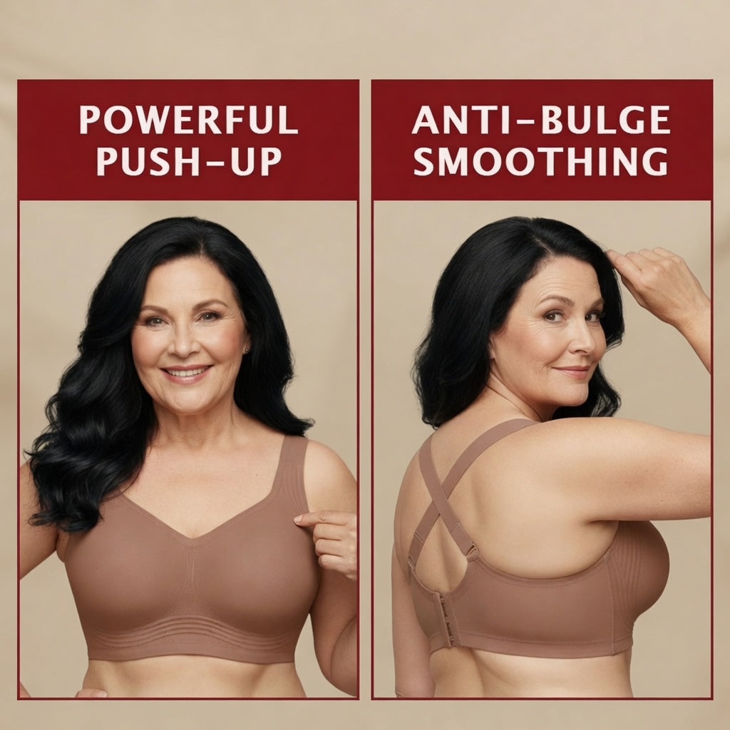 🔥LAST DAY SALE 70% OFF - BUY 1 GET 1 FREE🔥 - Super Firming Wirefree Bra – Full Coverage Lift & Side Smoothing Comfort Bra for Women