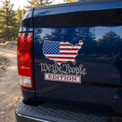 🔥2026 Limited 50% OFF 🔥 We The People Patriot Flag Edition Car Emblem Metal Badge