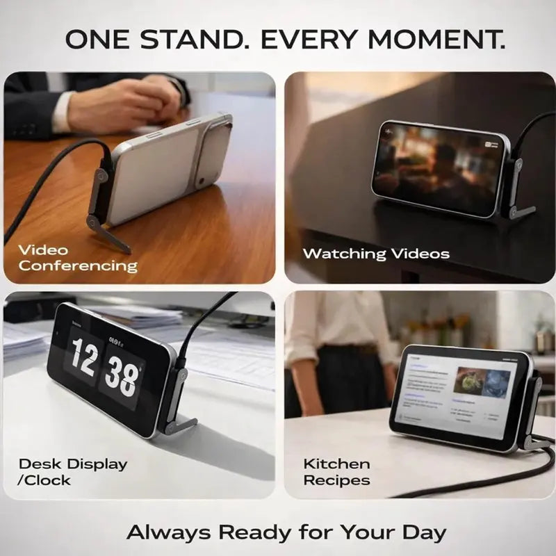 🔥 LAST DAY SALE 50% OFF 🔥 AUKON™ 240W Fast Charging Type-C Cable with Built-in Phone Stand