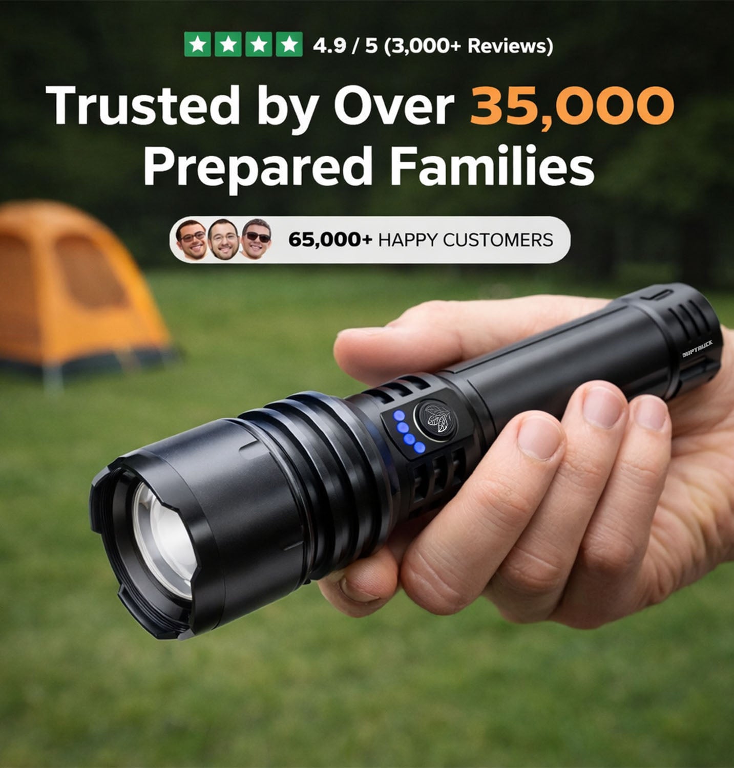 🔥 LAST DAY SALE 50% OFF 🔥 ARCTEK™ Super Bright Military-Grade Flashlight