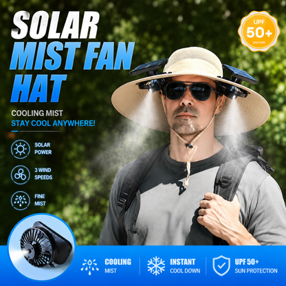 🔥 2026 Summer Sale 70% OFF 💥 New Ultra-Wide Brim Solar Mist Fan Hat ✨